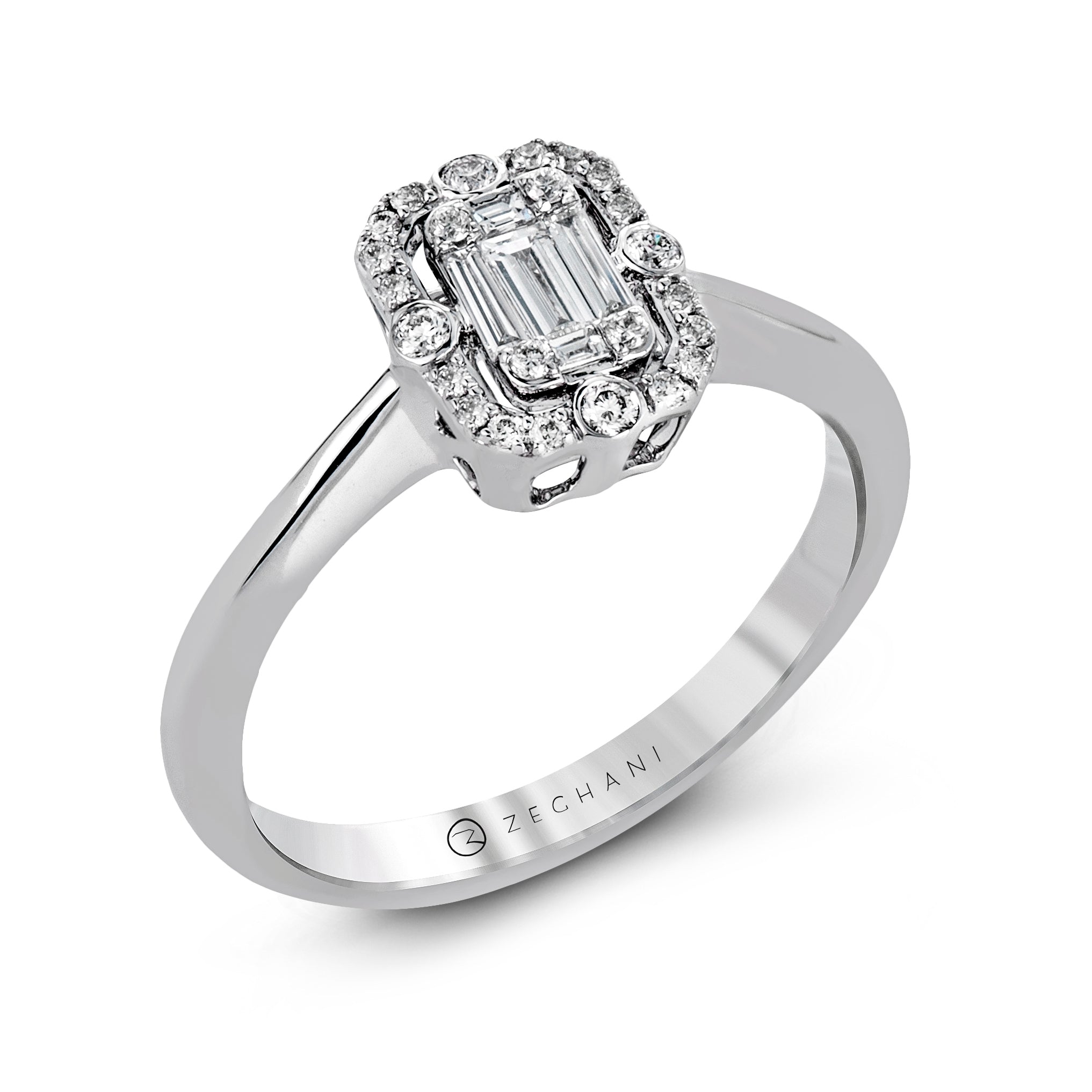 Fashion Ring in 14k Gold with Diamonds