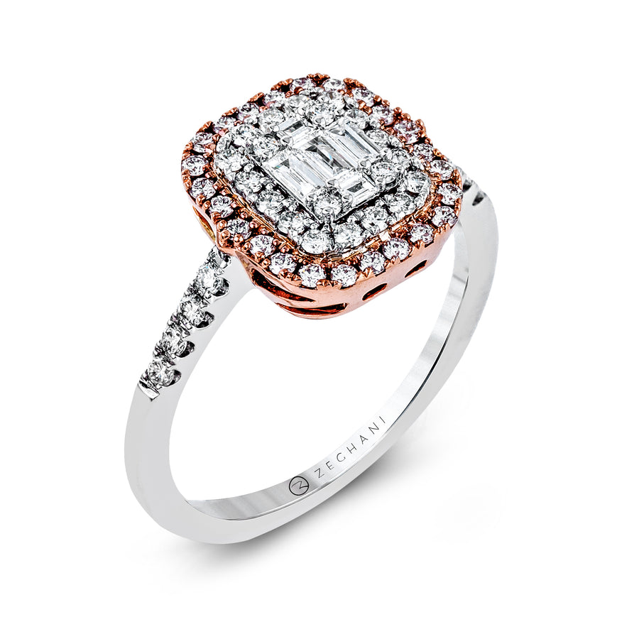 ZR1235 Right Hand Ring in 14k Gold with Diamonds