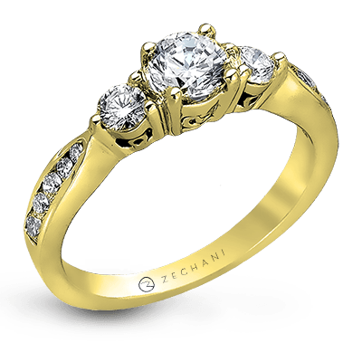 ZR126 WHITE 14K SEMI YELLOW