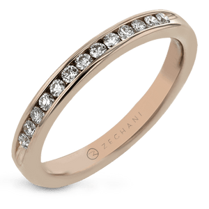 ZR12 WHITE 14K BAND ROSE