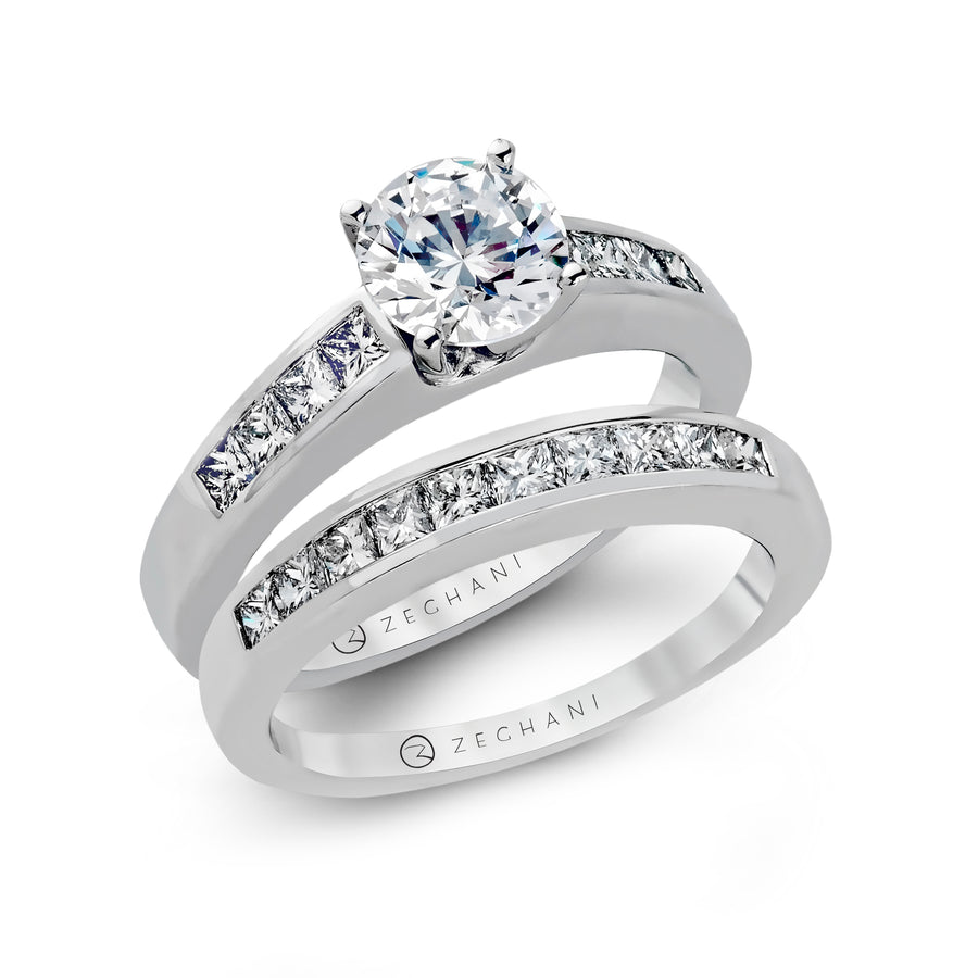 Wedding Set in 14k Gold with Diamonds