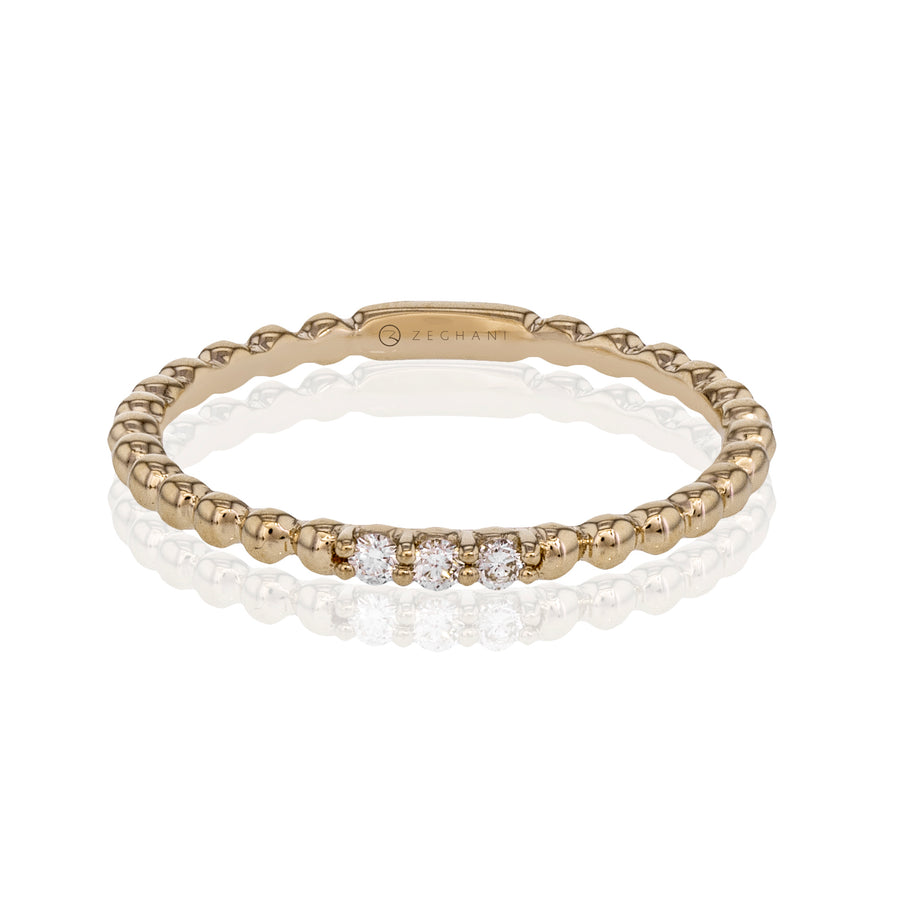 ZR1355 Right Hand Ring in 14k Gold with Diamonds