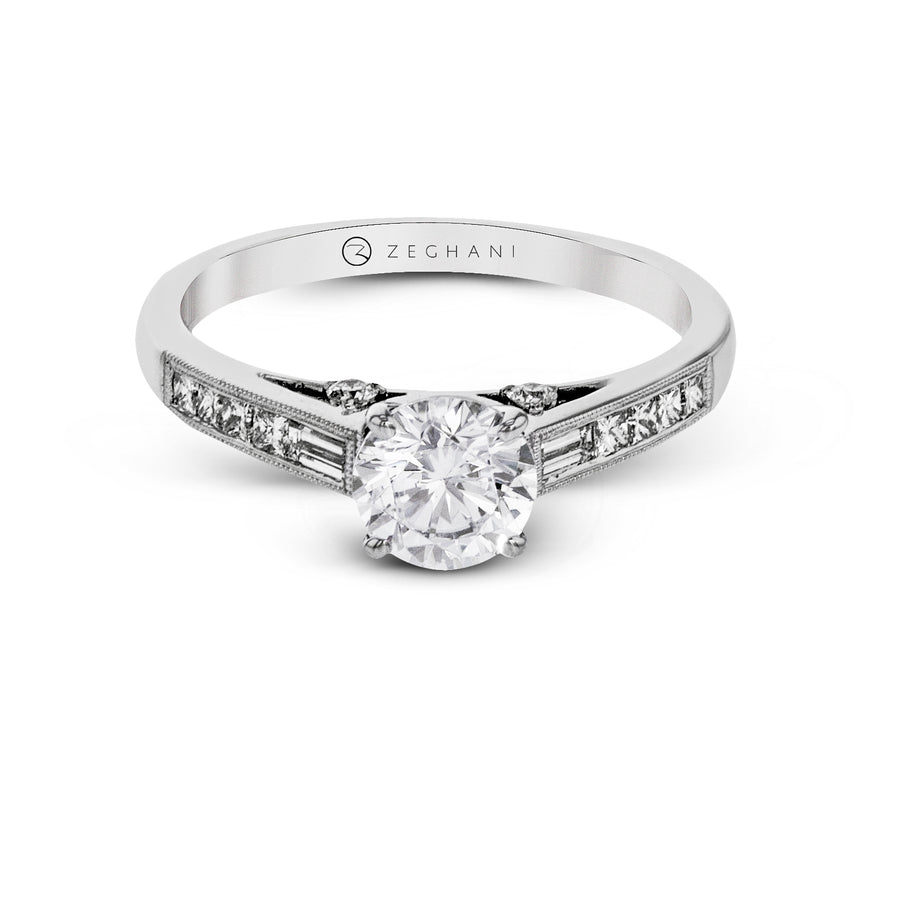 ZR1364 Wedding Set in 14k Gold with Diamonds