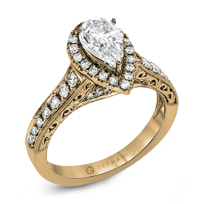 ZR1383 WHITE 14K SEMI ROSE