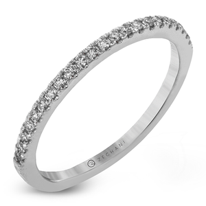 ZR139 Wedding Band in 14k Gold with Diamonds