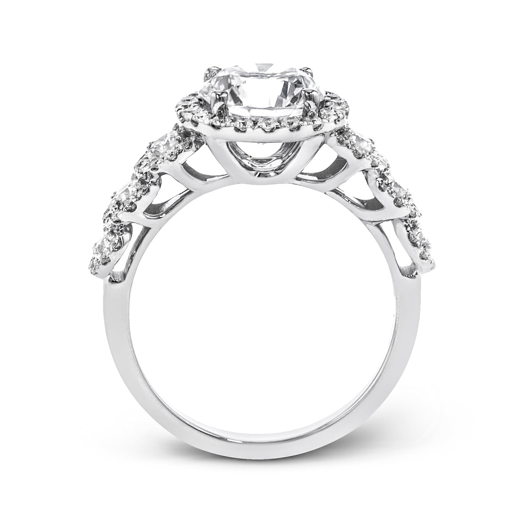 Engagement Ring in 14k Gold with Diamonds
