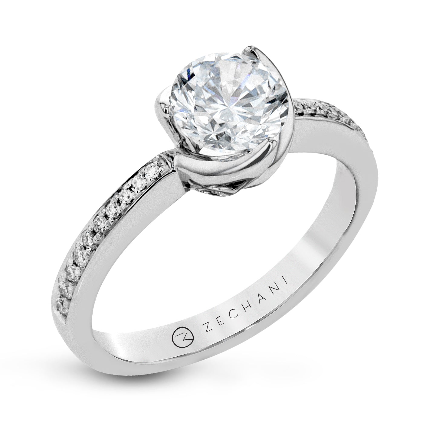 Engagement Ring in 14k Gold with Diamonds