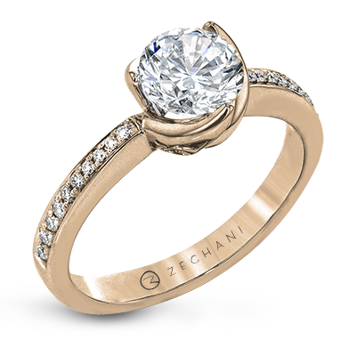 ZR1528 WHITE 14K SEMI ROSE