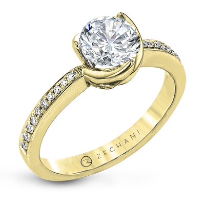 ZR1528 WHITE 14K SEMI YELLOW