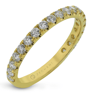 ZR1563 WHITE 14K BAND YELLOW