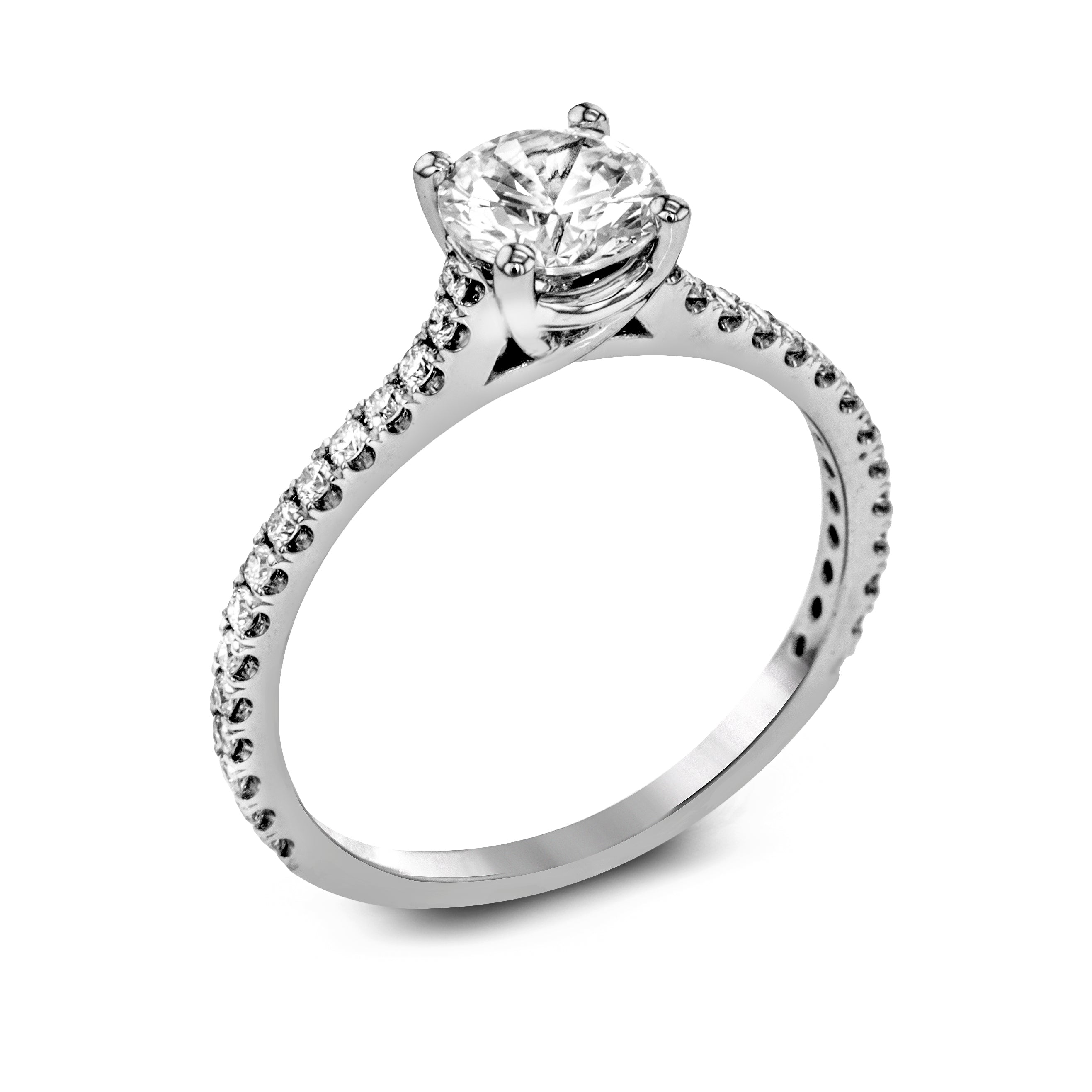 Engagement Ring in 14k Gold with Diamonds