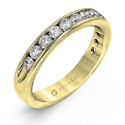 ZR15 WHITE 14K BAND YELLOW