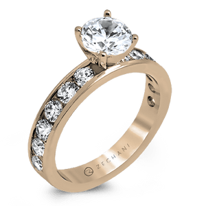 ZR16-A WHITE 14K SEMI ROSE