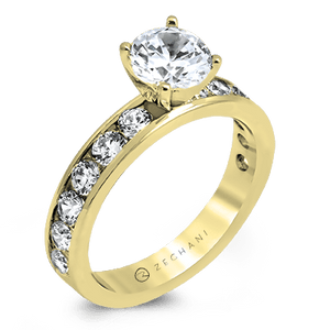 ZR16-A WHITE 14K SEMI YELLOW