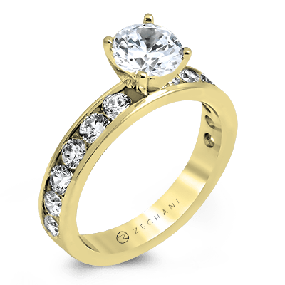 ZR16-A WHITE 14K SEMI YELLOW
