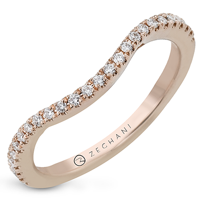 ZR1613 WHITE 14K BAND ROSE