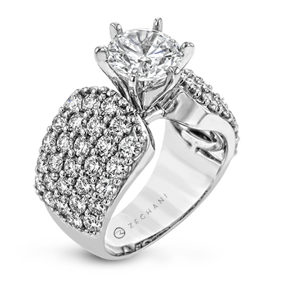 ZR1639 WHITE 14K SEMI