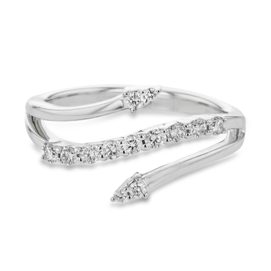 ZR1700 Right Hand Ring in 14k Gold with Diamonds