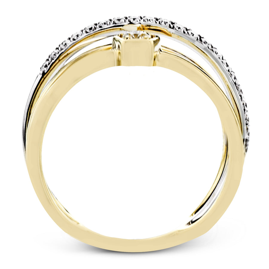 ZR1702 Right Hand Ring in 14k Gold with Diamonds