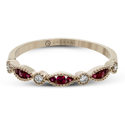 Color Ring in 14k Gold with Diamonds