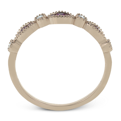 Color Ring in 14k Gold with Diamonds