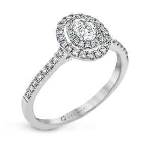 Engagement Ring in 14k Gold with Diamonds