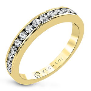 ZR18 WHITE 14K BAND YELLOW