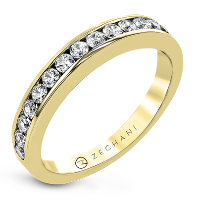 ZR18 WHITE 14K BAND YELLOW