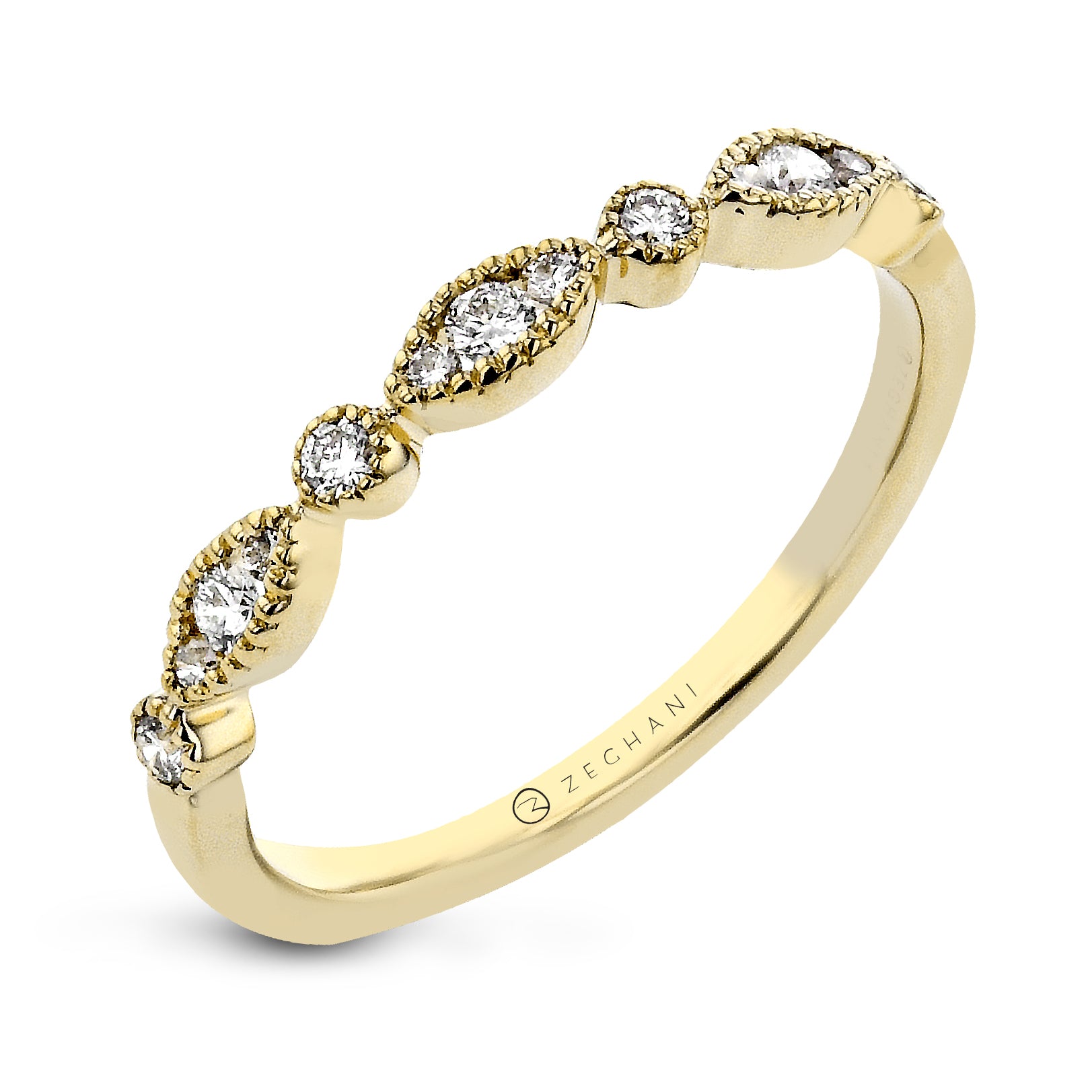 Fashion Ring in 14k Gold with Diamonds