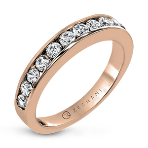 ZR19 WHITE 14K BAND ROSE