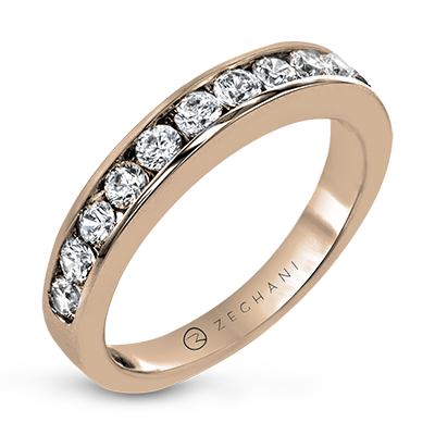 ZR19 WHITE 14K BAND ROSE