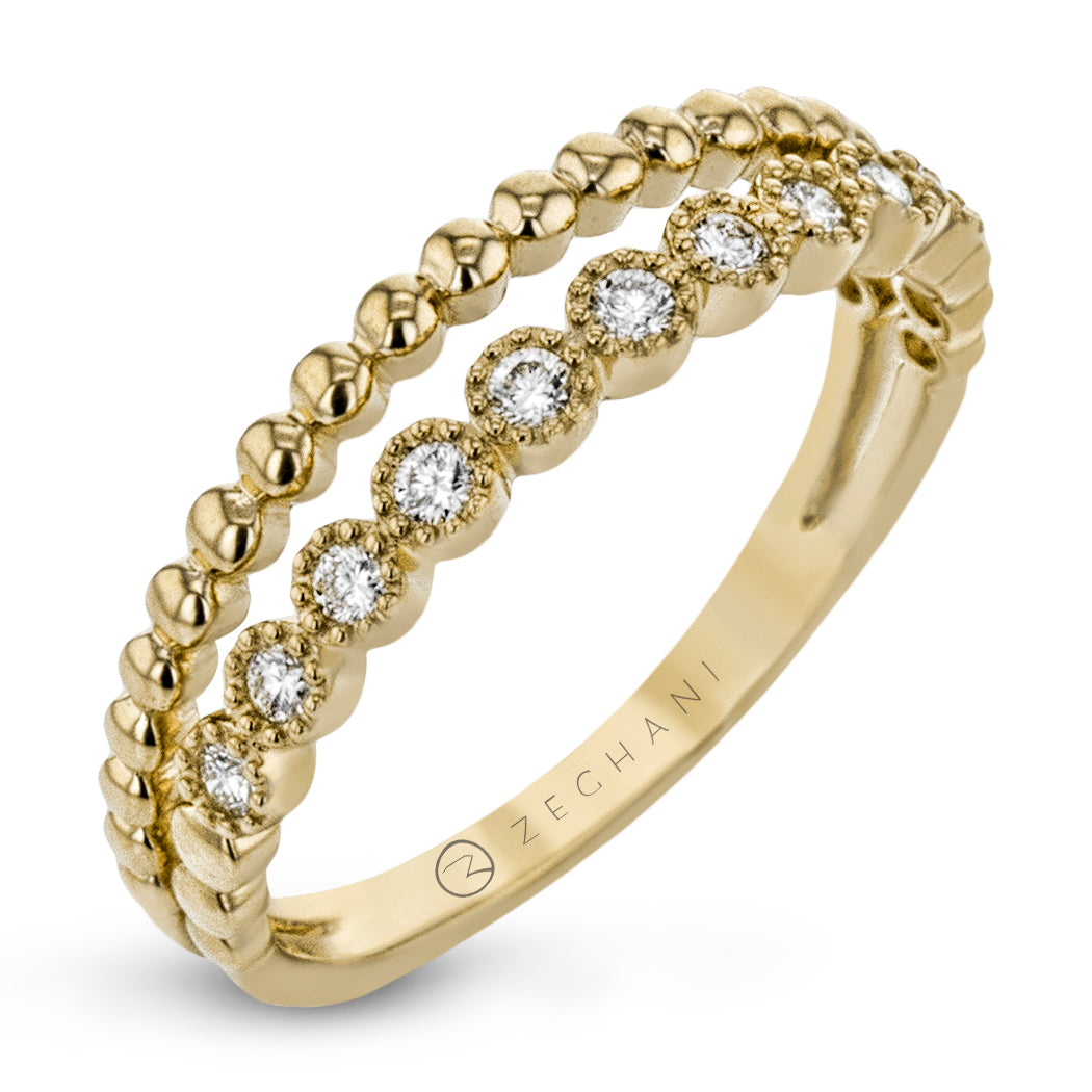 Fashion Ring in 14k Gold with Diamonds