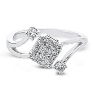 Right Hand Ring in 14k Gold with Diamonds