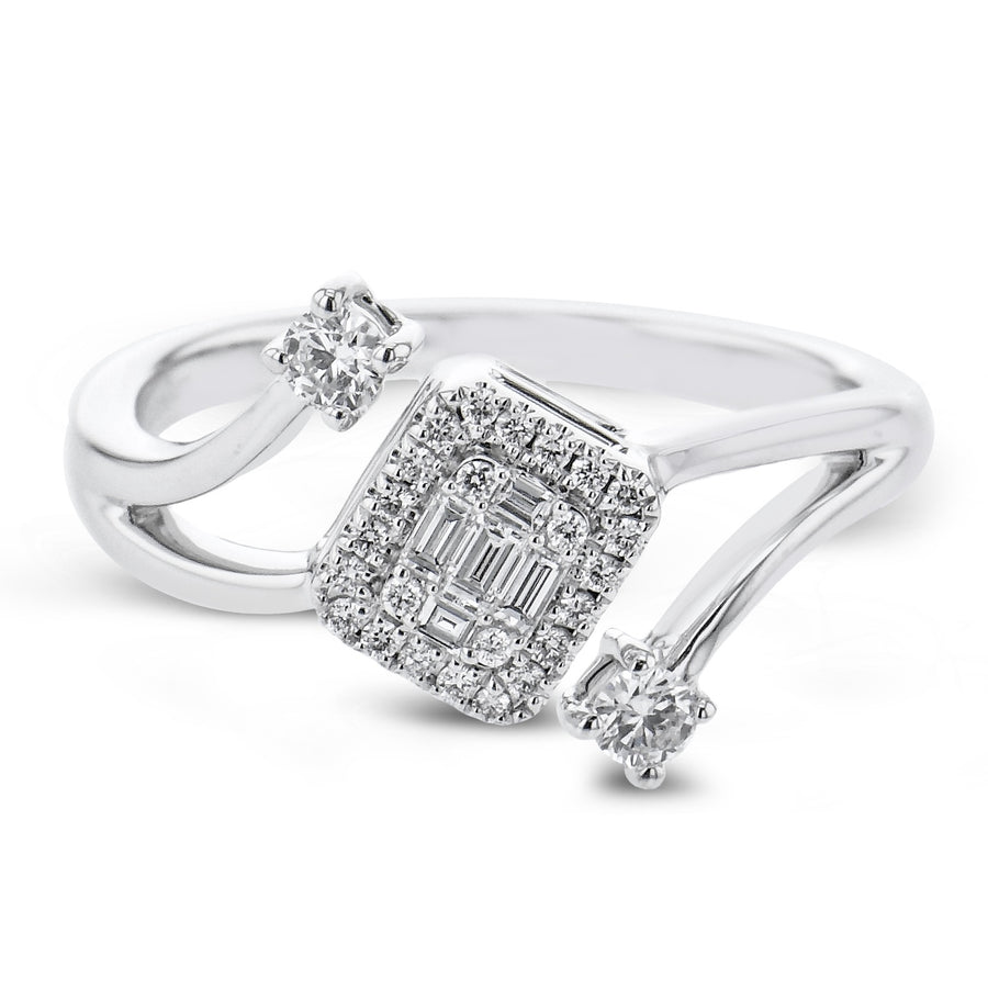 Right Hand Ring in 14k Gold with Diamonds