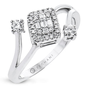 Right Hand Ring in 14k Gold with Diamonds