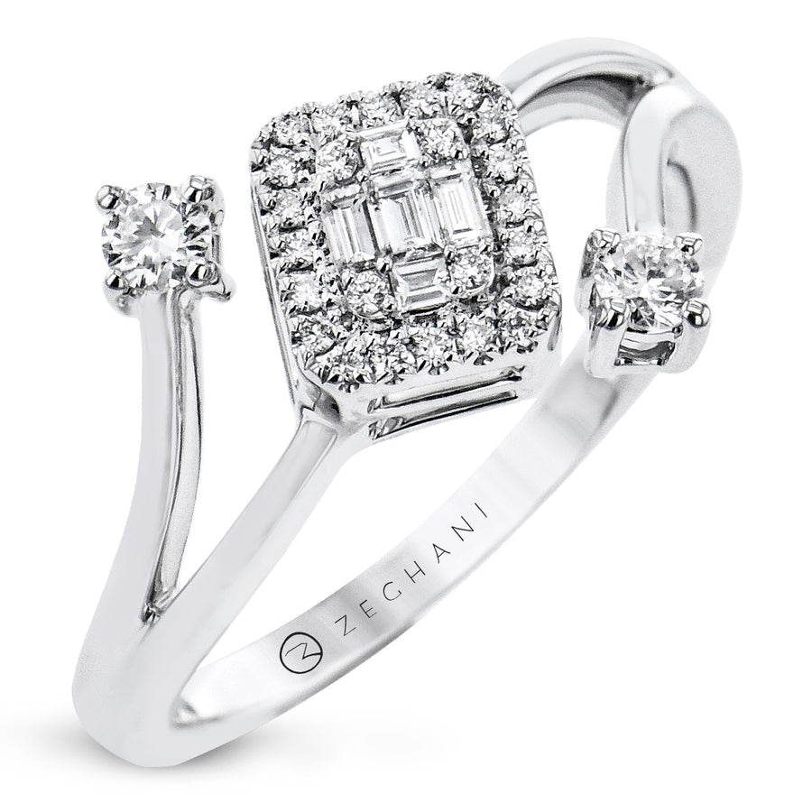 Right Hand Ring in 14k Gold with Diamonds