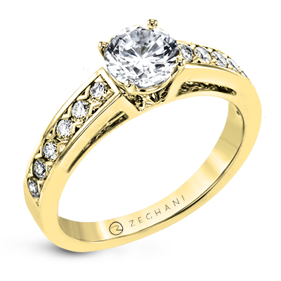 ZR2093 WHITE 14K SEMI YELLOW