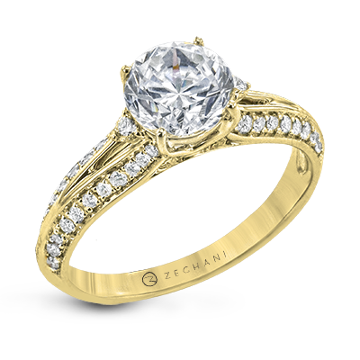 ZR2095 WHITE 14K SEMI YELLOW