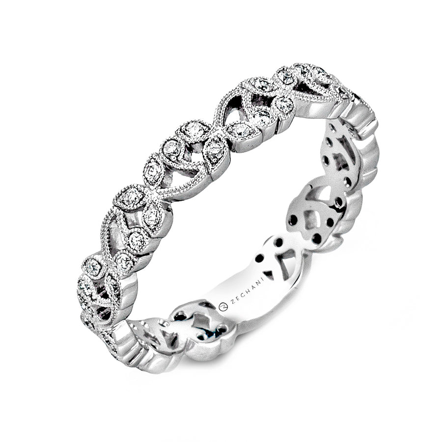 ZR216 Right Hand Ring in 14k Gold with Diamonds