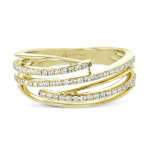 Fashion Ring in 14k Gold with Diamonds