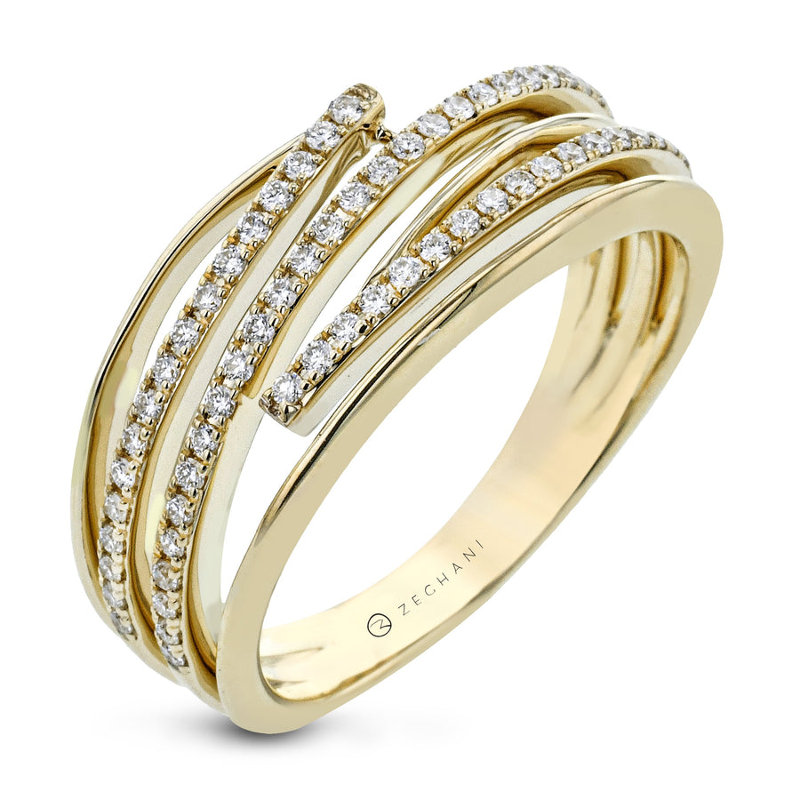 Fashion Ring in 14k Gold with Diamonds
