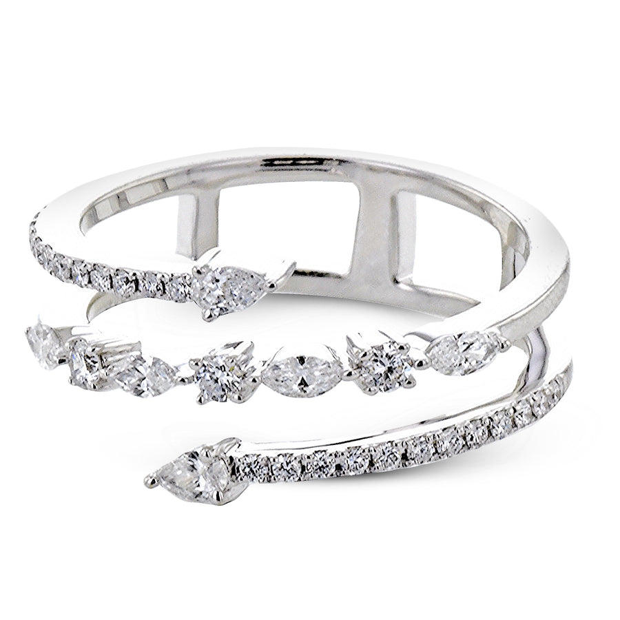 Fashion Ring in 14k Gold with Diamonds