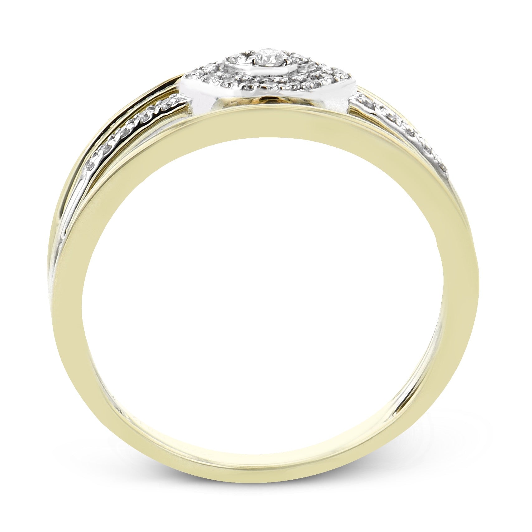 Fashion Ring in 14k Gold with Diamonds