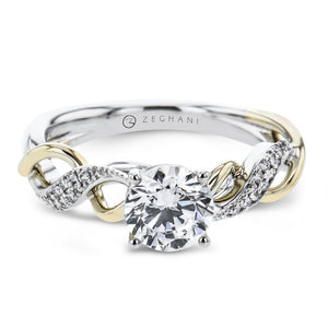 ZR2223 Engagement Ring in 14k Gold with Diamonds
