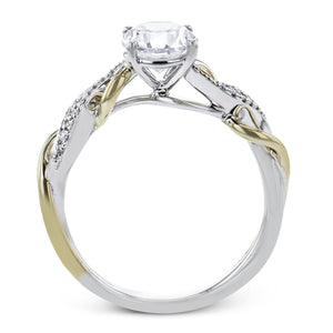 ZR2223 Engagement Ring in 14k Gold with Diamonds