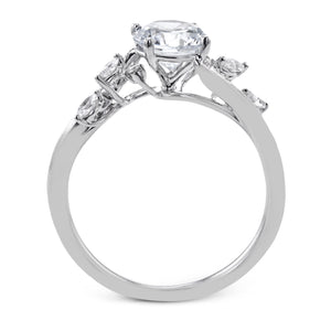 ZR2225 Engagement Ring in 14k Gold with Diamonds