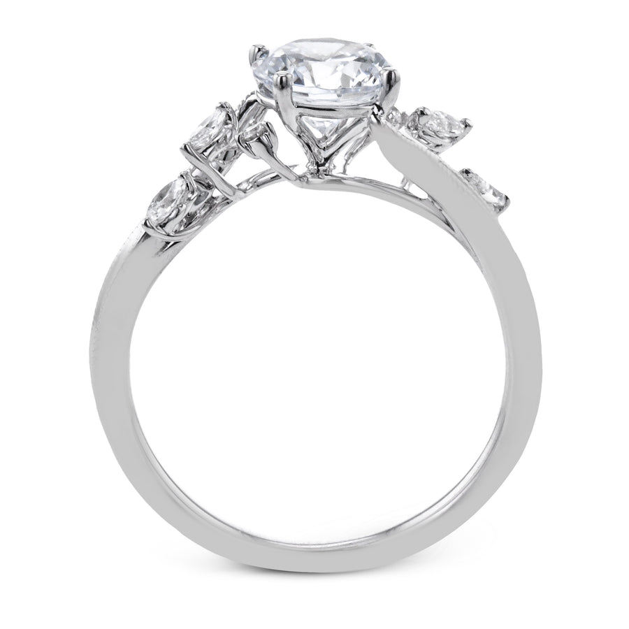 ZR2225 Engagement Ring in 14k Gold with Diamonds