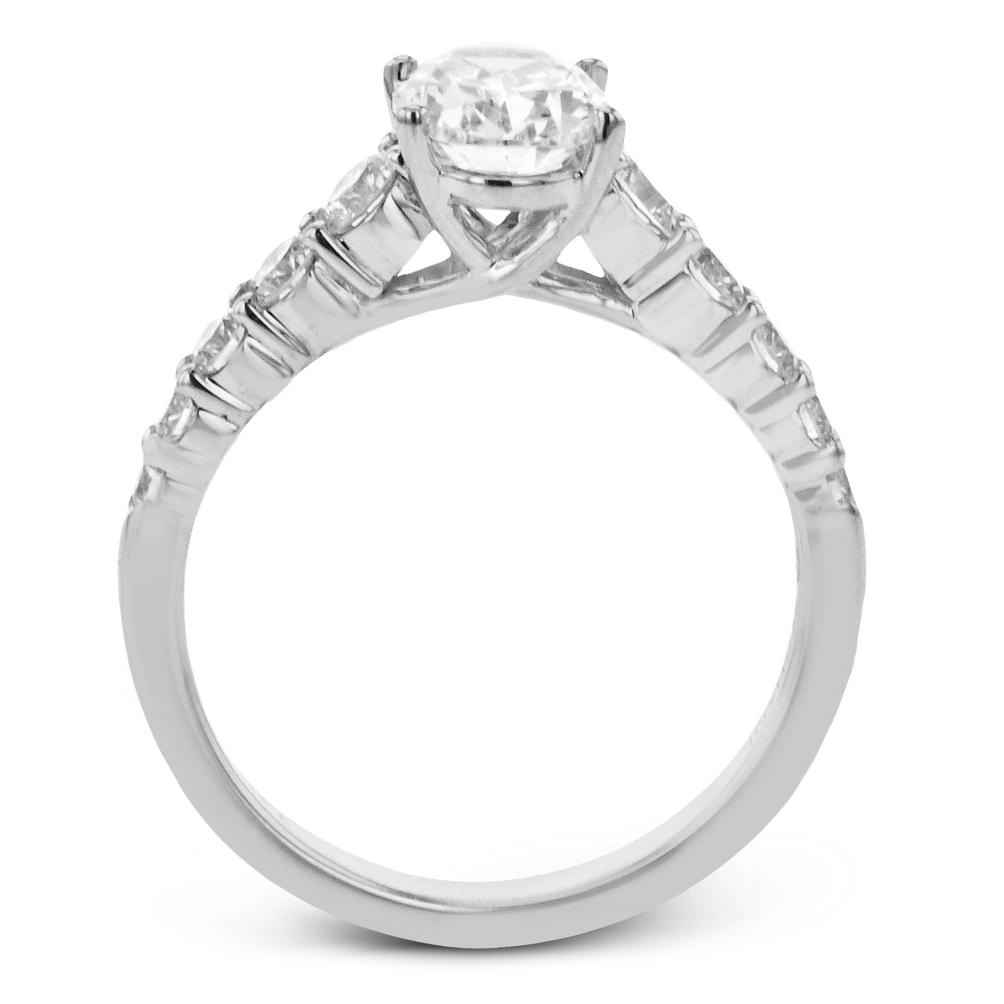 Engagement Ring in 14k Gold with Diamonds