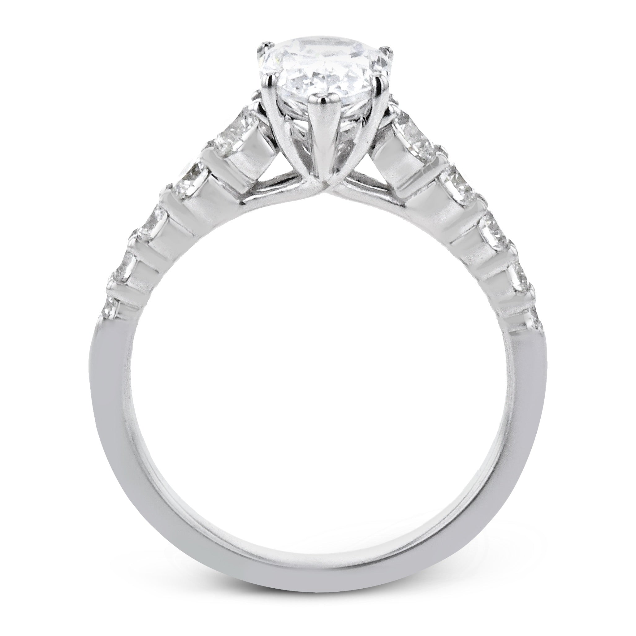 Engagement Ring in 14k Gold with Diamonds