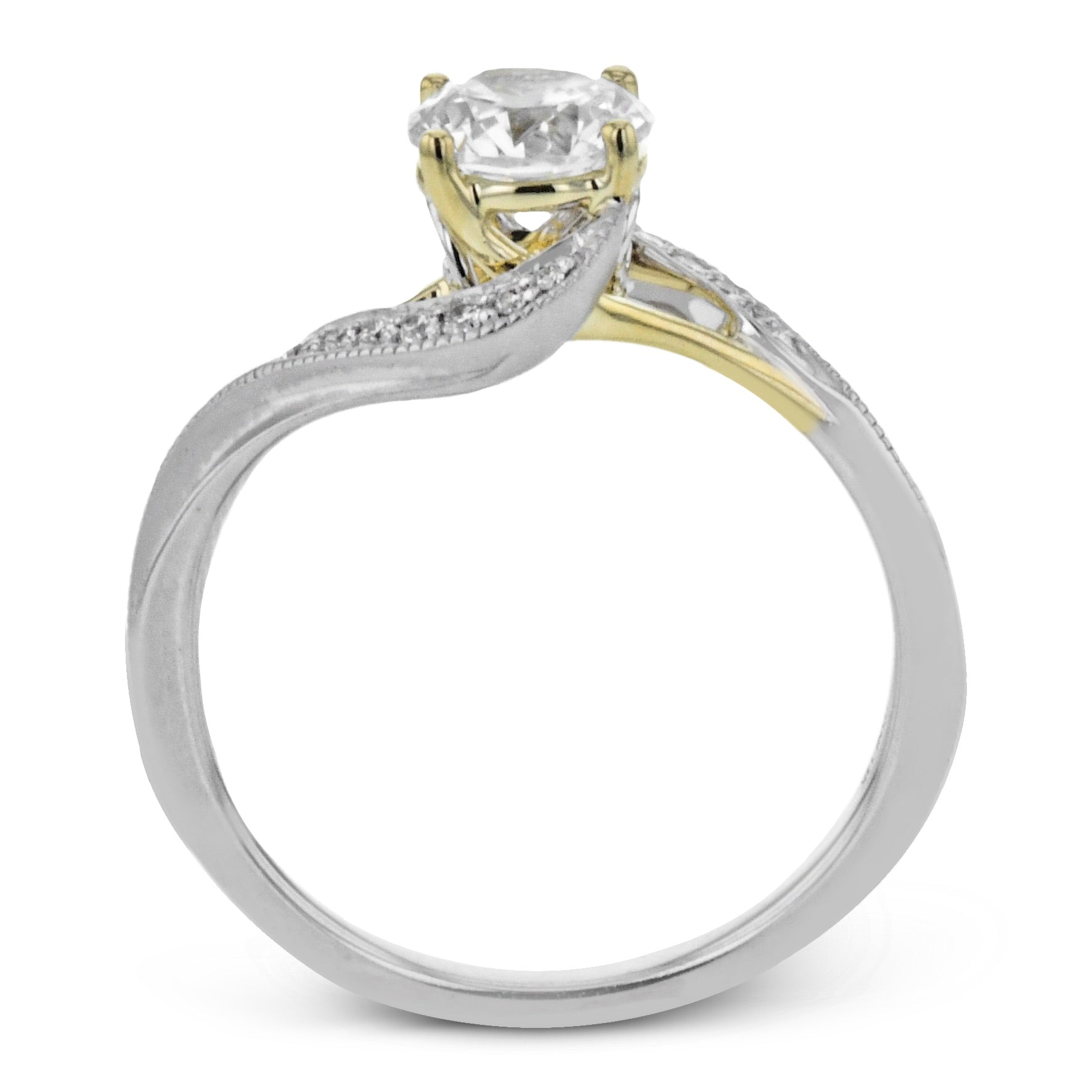 Engagement Ring in 14k Gold with Diamonds